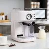 HOMCOM Auto Coffee Machine For Espressos Lattes And Cappuccinos - White - 800-078 -Kitchen Sale Shop homcom 800078 lifestyle1