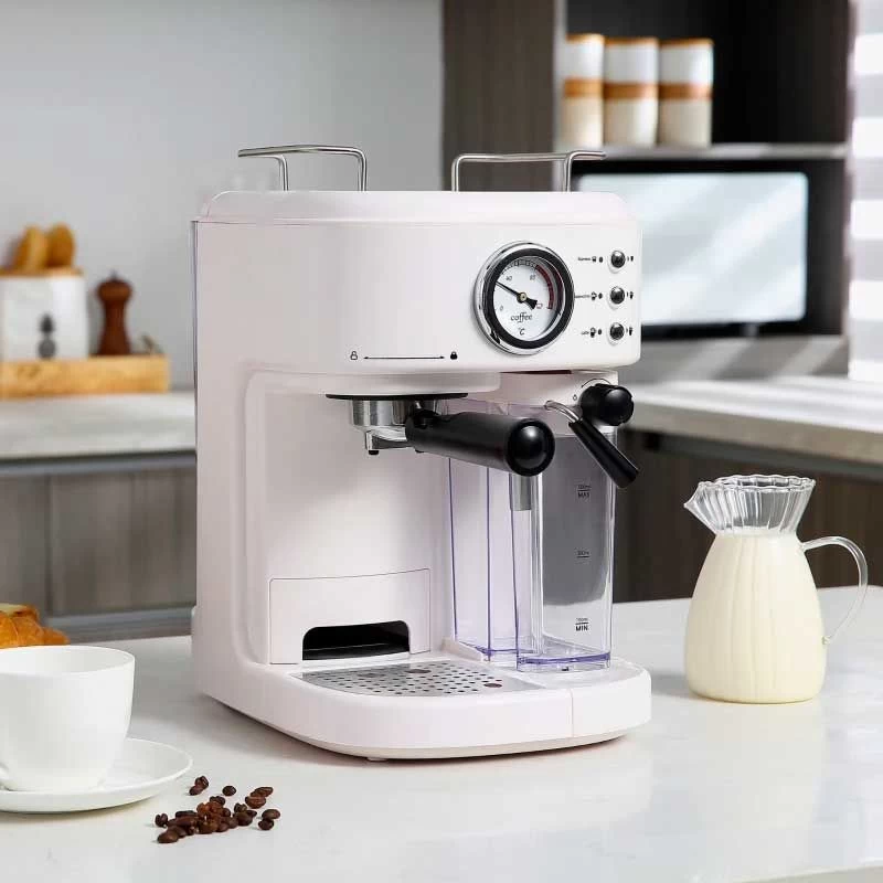 HOMCOM Auto Coffee Machine For Espressos Lattes And Cappuccinos - White - 800-078 3 HOMCOM Auto Coffee Machine For Espressos Lattes And Cappuccinos - White - 800-078