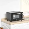 HOMCOM 1400W 21 Litre Mini Countertop Oven & Grill - Black - 800-085V70