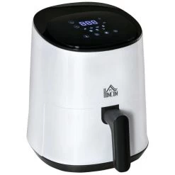 HOMCOM 1300W 2.5 Litre Air Fryer With Digital Display - White - 800-114V70 -Kitchen Sale Shop homcom 800114v70 main image