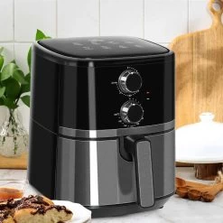 HOMCOM 1500W 4.5 Litre Air Fryer With Rapid Air Circulation - Black - 800-122V70 -Kitchen Sale Shop homcom 800122v70