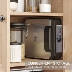 HOMCOM 1200W 4 Slice Waffle Maker - Black - 800-135V70 -Kitchen Sale Shop homcom 800135v70 storage