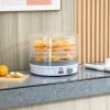 HOMCOM 245W 5 Tier Food Dehydrator - White - 800-144V70