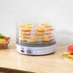 HOMCOM 245W 5 Tier Food Dehydrator - White - 800-144V70 -Kitchen Sale Shop homcom 800144v70 lifestyle1