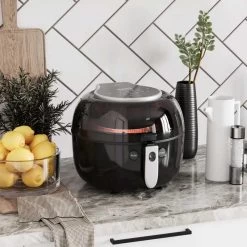 HOMCOM 1500W 7 Litre Air Fryer With Digital Display - Black - 800-148V70