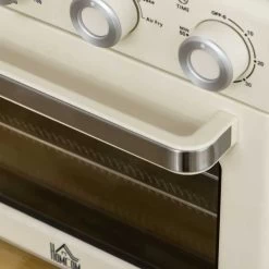 HOMCOM 1400W 20 Litre Mini Toaster Oven - Cream White - 800-152V70CW 16 HOMCOM 1400W 20 Litre Mini Toaster Oven - Cream White - 800-152V70CW -Kitchen Sale Shop homcom 800152v70cw handle