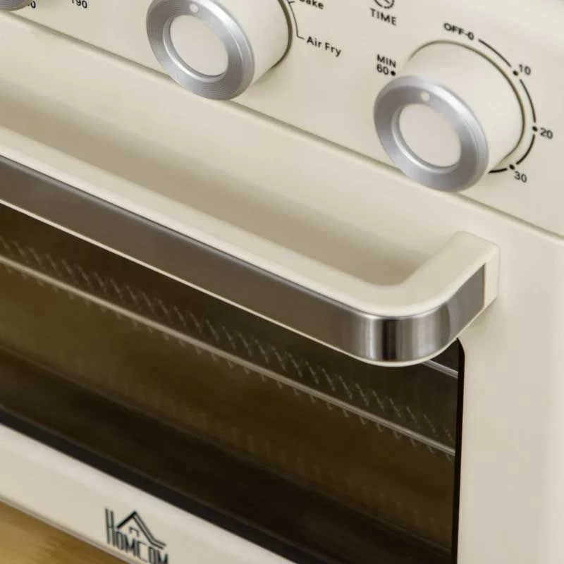 HOMCOM 1400W 20 Litre Mini Toaster Oven - Cream White - 800-152V70CW 7 HOMCOM 1400W 20 Litre Mini Toaster Oven - Cream White - 800-152V70CW - Image 5