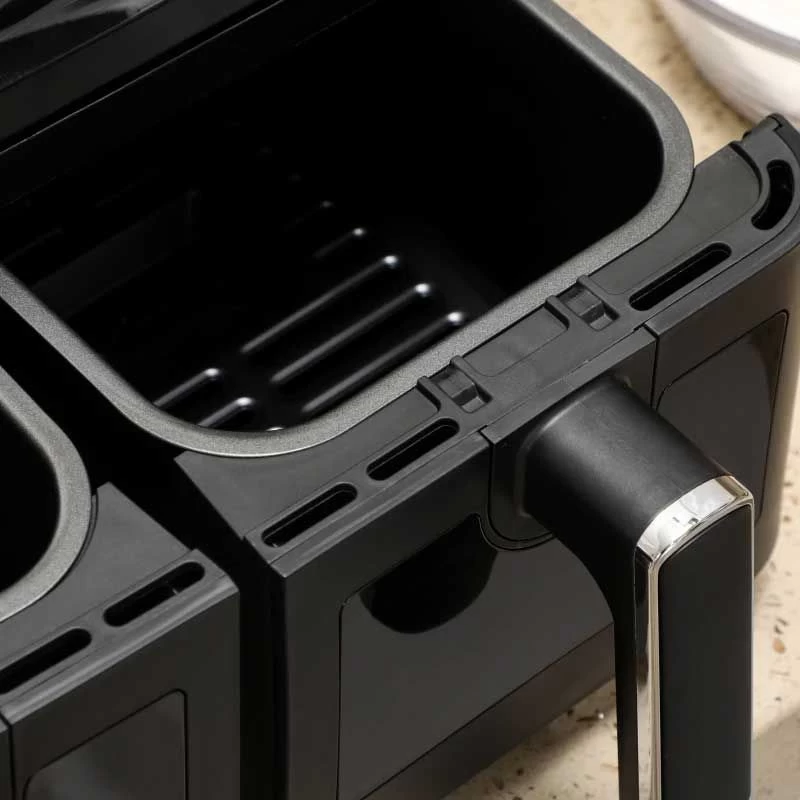 HOMCOM 2500W 8 Litre Family Size Air Fryer With Digital Display - Black - 800-166V70BK 10 HOMCOM 2500W 8 Litre Family Size Air Fryer With Digital Display - Black - 800-166V70BK - Image 8