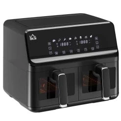 HOMCOM 2500W 8 Litre Family Size Air Fryer With Digital Display - Black - 800-166V70BK 14 HOMCOM 2500W 8 Litre Family Size Air Fryer With Digital Display - Black - 800-166V70BK -Kitchen Sale Shop homcom 800166v70bk main image 2