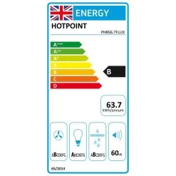 Hotpoint PHBS6.7FLLIX 60cm Chimney Hood - Stainless Steel -Kitchen Sale Shop hotpoint phbs6 7fllix 3