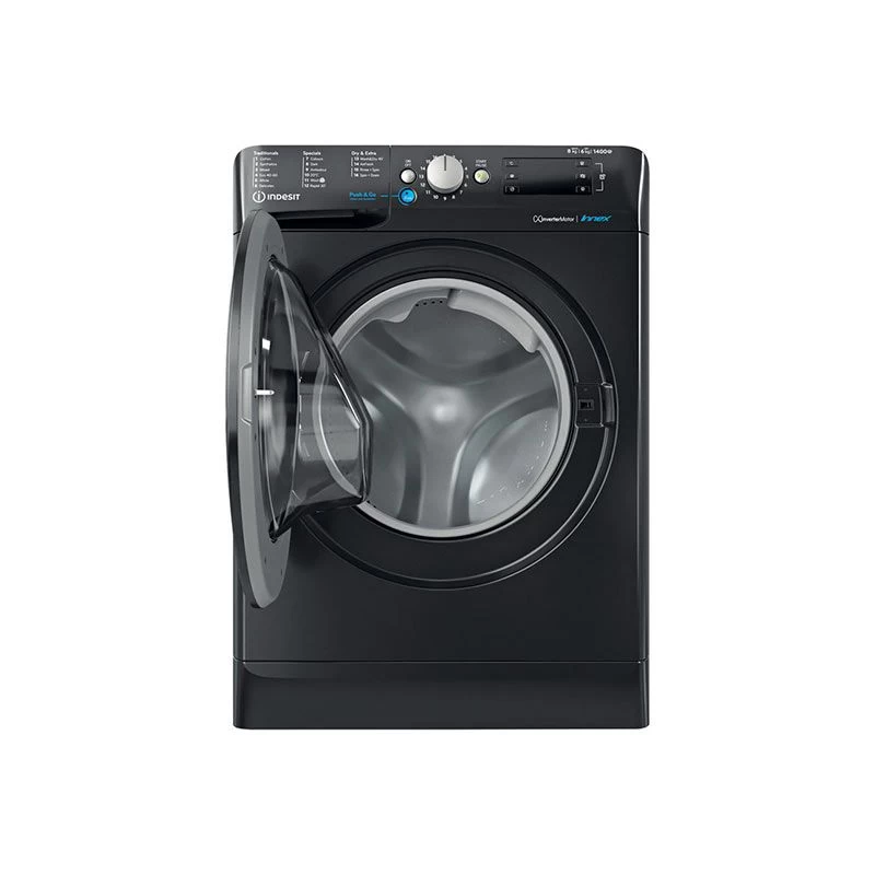 Indesit BDE 86436X B UK N 8/6kg 1400rpm Washer Dryer - Black 4 Indesit BDE 86436X B UK N 8/6kg 1400rpm Washer Dryer - Black - Image 2
