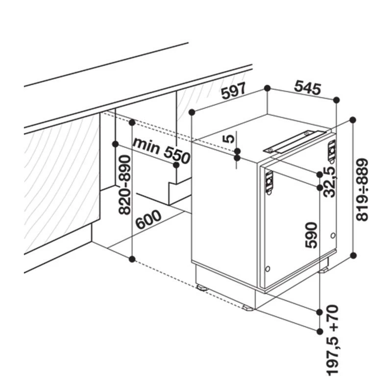 Indesit IZ A1.UK 1 Built Under Counter Freezer - Steel 4 Indesit IZ A1.UK 1 Built Under Counter Freezer - Steel - Image 2