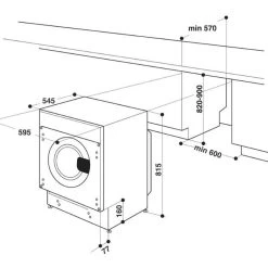 Indesit BI WMIL 71252 UK N Built In 7kg 1200rpm Washing Machine - White - BI WMIL 71252 UK N -Kitchen Sale Shop i n indesit biwmil71252ukn 9
