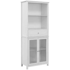 HOMCOM Tall Kitchen Cabinet Pantry Storage - White - 835-996V00WT -Kitchen Sale Shop ijm98a188dd1c8d80.jpg