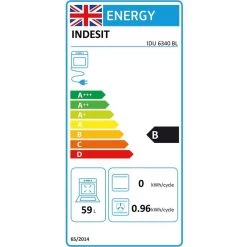 Indesit IDU 6340 BL Built Under Double Electric Oven - Black -Kitchen Sale Shop indesit idu6340bl 1 1