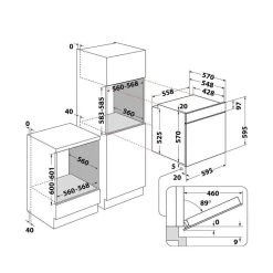 Indesit KFWS 3844 H IX UK Built-In Single Electric Oven - Stainless Steel -Kitchen Sale Shop indesit kfws3844hixuk 5