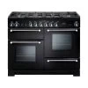 Rangemaster Kitchener 110 Natural Gas Cooker - Black - KCH110NGFBL/C -Kitchen Sale Shop k c kch110ngfblc