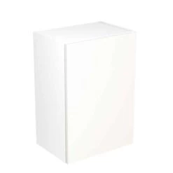 Kitchen Kit Slab 500mm Wall Cabinet - Super Gloss - White - Flatpacked - FKKF0013