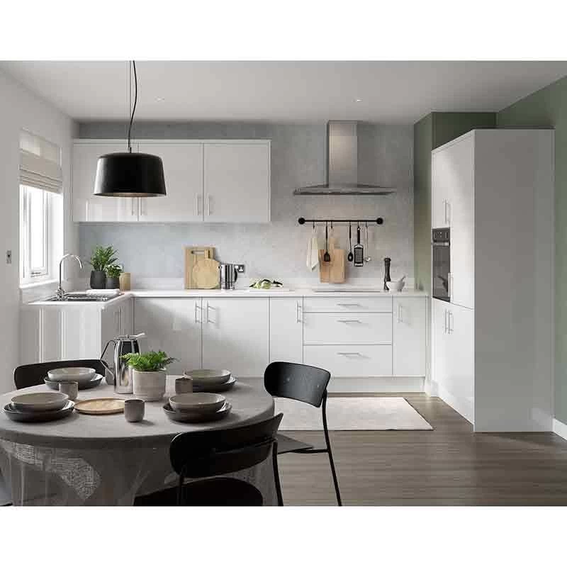 Kitchen Kit Slab 600mm Tall Oven & Microwave Housing - Super Gloss - White - Flatpacked - FKKF0032 4 Kitchen Kit Slab 600mm Tall Oven & Microwave Housing - Super Gloss - White - Flatpacked - FKKF0032 - Image 2