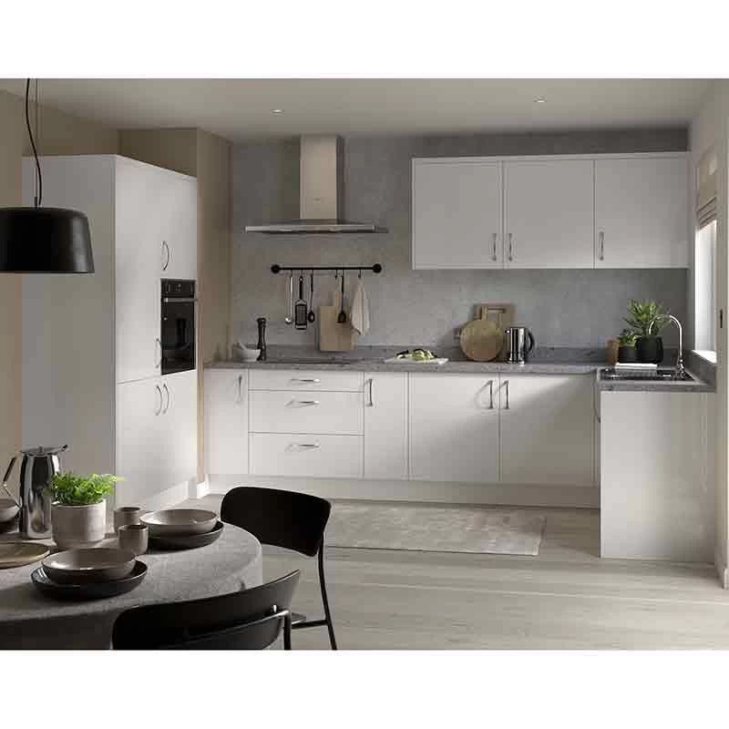 Kitchen Kit Slab 600mm Bridging Cabinet - Super Gloss - Light Grey - Flatpacked - FKKF0219 4 Kitchen Kit Slab 600mm Bridging Cabinet - Super Gloss - Light Grey - Flatpacked - FKKF0219 - Image 2