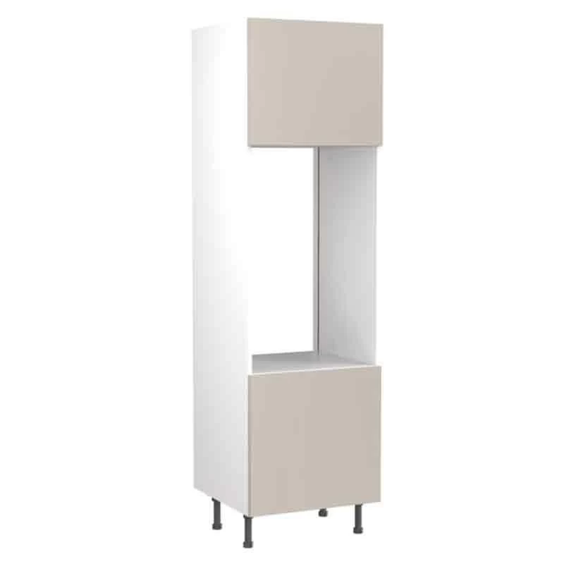 Kitchen Kit Slab 600mm Tall Double Oven Housing - Super Gloss - Light Grey - Flatpacked - FKKF0221 3 Kitchen Kit Slab 600mm Tall Double Oven Housing - Super Gloss - Light Grey - Flatpacked - FKKF0221