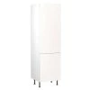 Kitchen Kit Slab 600mm Tall 70/30 Fridge/Freezer Housing - Ultra Matt - White - Flatpacked - FKKF0522 -Kitchen Sale Shop k i kitchen kit fkkf0522