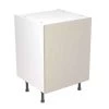 Kitchen Kit Slab 600mm Base Cabinet - Ultra Matt - Light Grey - Flatpacked - FKKF0704
