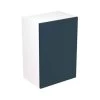Kitchen Kit Slab 500mm Wall Cabinet - Ultra Matt - Indigo Blue - Flatpacked - FKKF1313
