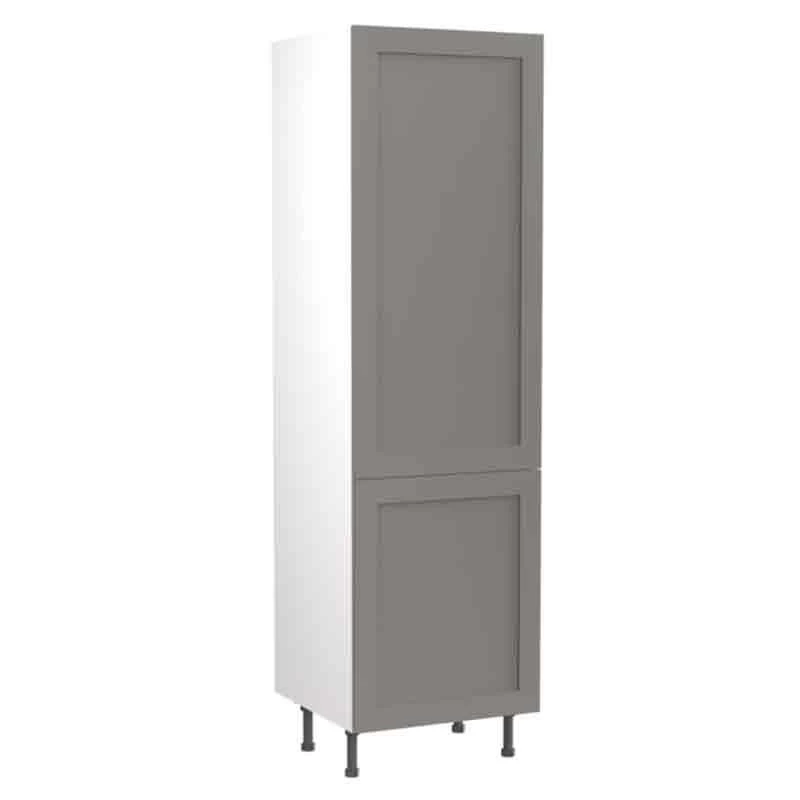Kitchen Kit Shaker 600mm Tall Larder Cabinet - Ultra Matt - Dust Grey - Flatpacked - FKKH0834 3 Kitchen Kit Shaker 600mm Tall Larder Cabinet - Ultra Matt - Dust Grey - Flatpacked - FKKH0834