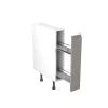 Kitchen Kit J-Pull 150mm Pull Out Base Cabinet - Super Gloss - Dust Grey - Flatpacked - FKKJ0351