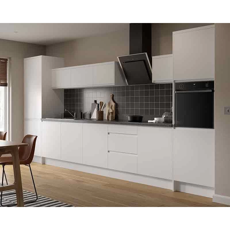 Kitchen Kit J-Pull 500mm 3 Drawer Base Cabinet - Ultra Matt - White - Flatpacked - FKKJ0541 4 Kitchen Kit J-Pull 500mm 3 Drawer Base Cabinet - Ultra Matt - White - Flatpacked - FKKJ0541 - Image 2