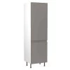 Kitchen Kit J-Pull 600mm Tall Larder Cabinet - Ultra Matt - Dust Grey - Flatpacked - FKKJ0834 -Kitchen Sale Shop k i kitchen kit fkkj0834