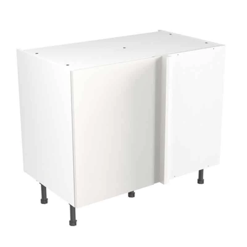 Kitchen Kit Value Slab 1000mm Blind Corner Base Cabinet - Standard Matt - White - Flatpacked - FKKM1009 3 Kitchen Kit Value Slab 1000mm Blind Corner Base Cabinet - Standard Matt - White - Flatpacked - FKKM1009