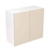 Kitchen Kit Rigid Slab 800mm Wall Cabinet - Ultra Matt - Cashmere - Pre-Assembled - RKKF0638 -Kitchen Sale Shop k i kitchen kit rkkf0638