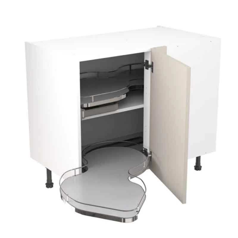 Kitchen Kit Rigid Shaker 1000mm Blind Corner Base Cabinet With Pull Out Left Cabinet - Ultra Matt - Light Grey - Pre-Assembled - RKKH0756 3 Kitchen Kit Rigid Shaker 1000mm Blind Corner Base Cabinet With Pull Out Left Cabinet - Ultra Matt - Light Grey - Pre-Assembled - RKKH0756
