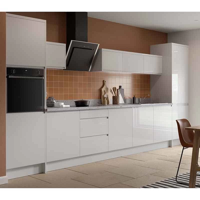Kitchen Kit Rigid J-Pull 800mm Blind Corner Base Cabinet - Super Gloss - Light Grey - Pre-Assembled - RKKJ0237 4 Kitchen Kit Rigid J-Pull 800mm Blind Corner Base Cabinet - Super Gloss - Light Grey - Pre-Assembled - RKKJ0237 - Image 2
