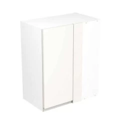 Kitchen Kit Rigid J-Pull 600mm Blind Corner Wall Cabinet - Ultra Matt - White - Pre-Assembled - RKKJ0516
