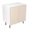 Kitchen Kit Rigid J-Pull 800mm Base Cabinet - Ultra Matt - Cashmere - Pre-Assembled - RKKJ0636 -Kitchen Sale Shop k i kitchen kit rkkj0636