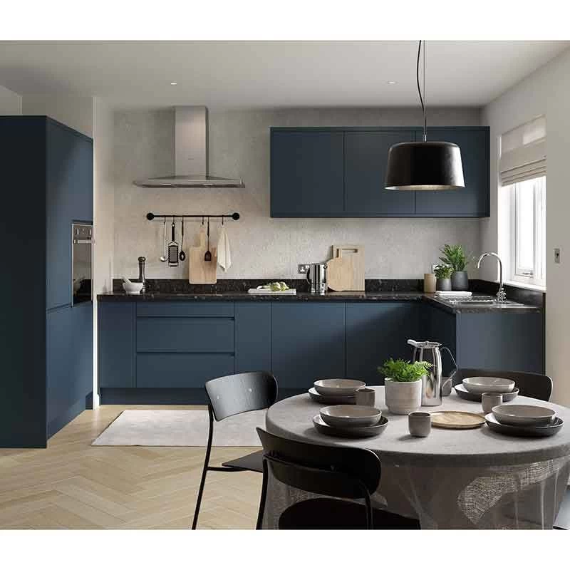 Kitchen Kit Rigid J-Pull 400mm Wall Cabinet - Ultra Matt - Indigo Blue - Pre-Assembled - RKKJ1312 4 Kitchen Kit Rigid J-Pull 400mm Wall Cabinet - Ultra Matt - Indigo Blue - Pre-Assembled - RKKJ1312 - Image 2