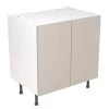 Kitchen Kit Rigid Value 800mm Base Cabinet - Standard Matt - Light Grey - Pre-Assembled - RKKM1236
