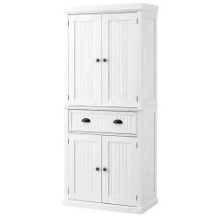 HOMCOM Traditional Freestanding Kitchen Unit - White - 835-042V02WT -Kitchen Sale Shop krsdaa18204b58a8d.jpg