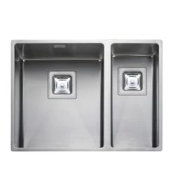Rangemaster Atlantic Kube 1.5 Bowl Stainless Steel Kitchen Sink - KUB3418R/