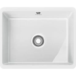 Franke Kubus 1 Bowl Undermount Ceramic Kitchen Sink KBK 110-50 - White - 126.0438.483