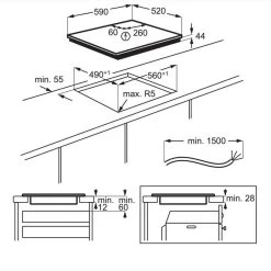 AEG ILB64334CB 60cm Induction Hob - Black -Kitchen Sale Shop l a lae31016 3
