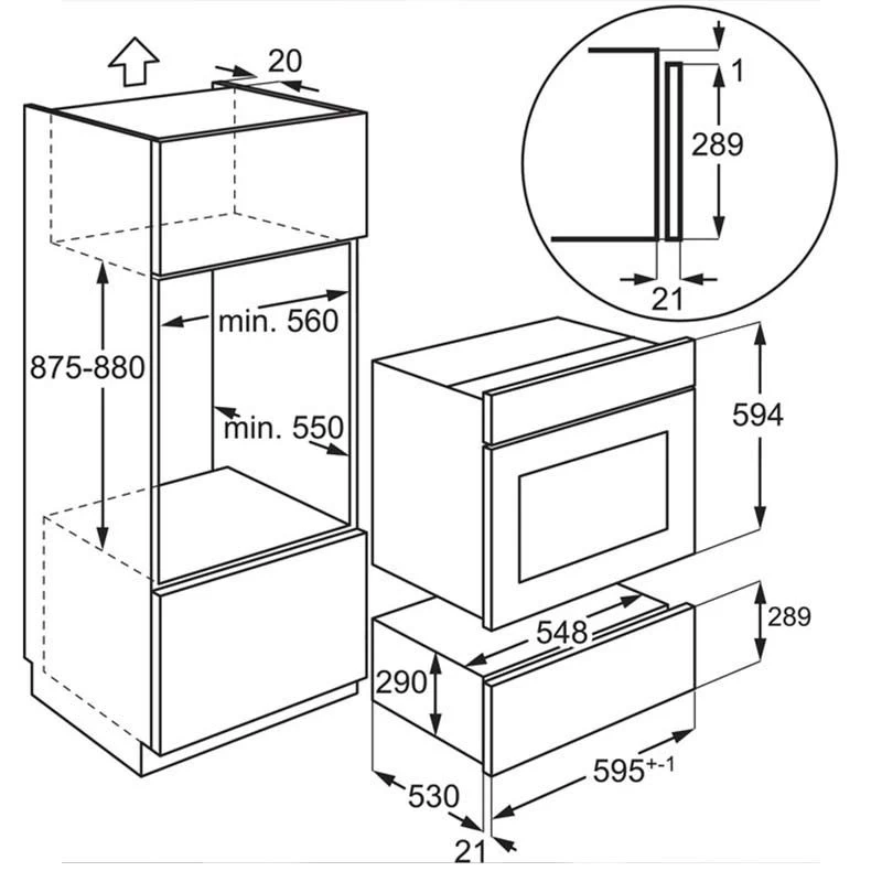 AEG KDK912924M 29cm Warming Drawer - Black 8 AEG KDK912924M 29cm Warming Drawer - Black - Image 6