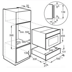 AEG KDK911424M 14cm Warming Drawer - Black Glass & Stainless Steel -Kitchen Sale Shop l a lae99006 5