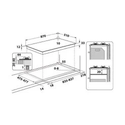 Hotpoint PHC 961 TS/IX/H 90cm Gas Hob - Stainless Steel -Kitchen Sale Shop l h lho3704 3
