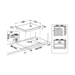 Hotpoint PPH 60P F IX UK 60cm Gas Hob - Stainless Steel -Kitchen Sale Shop l h lho3715 2