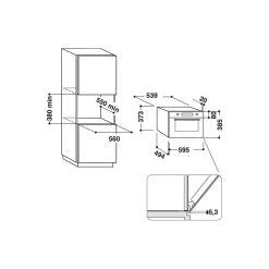 Hotpoint MD 344 IX H Built-In Microwave & Grill - Stainless Steel -Kitchen Sale Shop l h lho7103 3