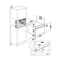 Hotpoint MD 454 IX H B/I Microwave & Grill - Stainless Steel -Kitchen Sale Shop l h lho7104 3